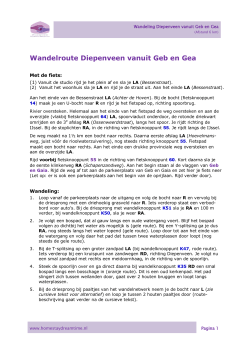 Wandelroute Diepenveen vanuit Geb en Gea