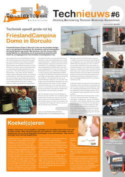 Download hier de Technieuws nieuwsbrief 2014