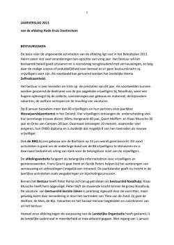 Jaarverslag 2013