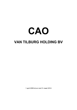 cao van tilburg holding bv