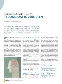 Hoe jongdementie ingrijpt op een relatie