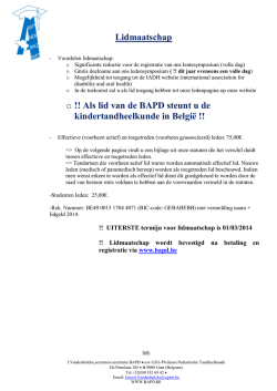 Info Lidmaatschap
