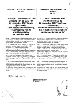 CAO van 17 december 2013 tot wijziging van de CAO van 26