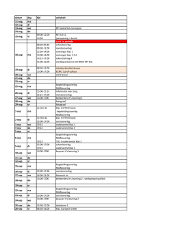 Jaarkalender 2014-2015 personeelsversie 10 okt