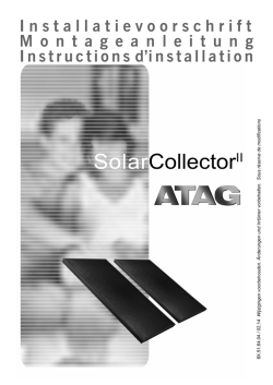 Installatievoorschrift collector