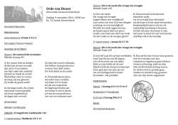Orde van Dienst
