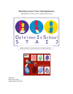 Werkdocument team werkplekleren AOIS STAIJ