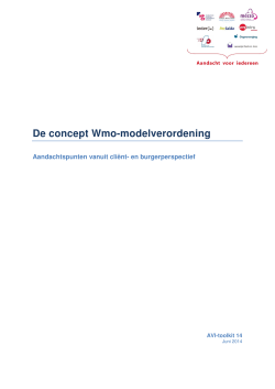 Handreiking Wmo-modelverordening