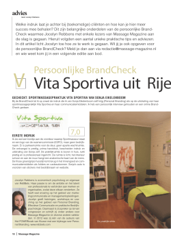 Vita Sportiva uit Rijen