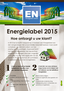 Energielabel 2015 - EN Vastgoed vision