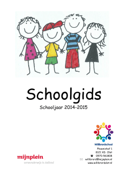 schoolgids 2014-2015 - KBS St.Willibrord Olst