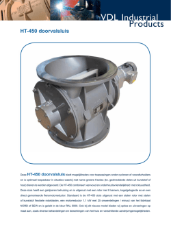 HT-450 doorvalsluis - VDL Industrial Products