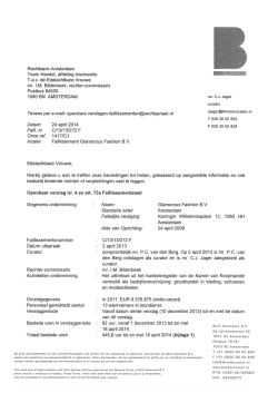 4e Faillissementsverslag