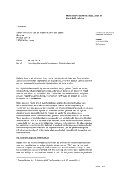 Instelling Nationaal Commissaris Digitale Overheid