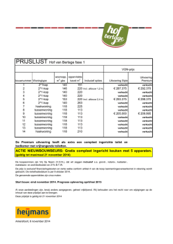 Download hier de prijslijst Fase 1