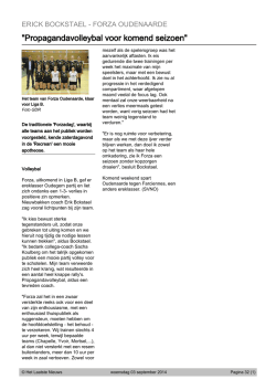 Download pdf - Forza Volley Oudenaarde