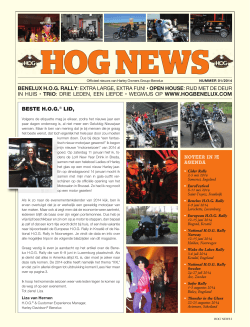 beste hog® lid, benelux hog rally