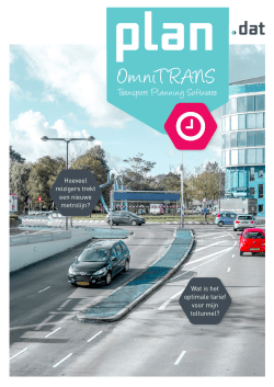 Download Brochure OmniTRANS Transport Planning
