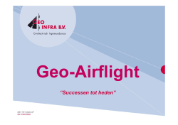 Geo-Airflight “Successen tot heden”