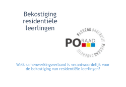 Handreiking Bekostiging residenti&euml;le leerlingen - Corine - PO-raad