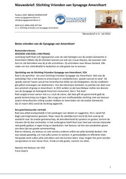 juli 2014 St Vrienden van Synagoge Amersfoort