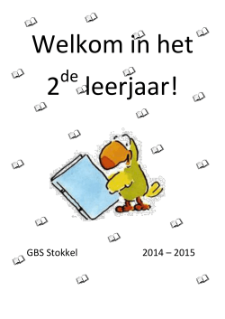 GBS Stokkel 2014 – 2015 - Het 2de leerjaar van Stokkel!