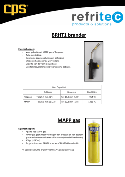 BRHT1 brander MAPP gas