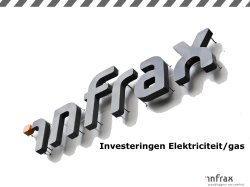 Investeringen Elektriciteit/gas