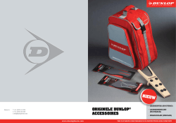 Dunlop Accessoire Range