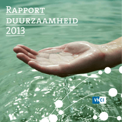 Rapport duurzaamheid 2013