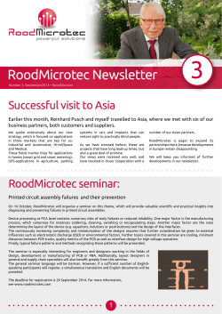 RoodMicrotec Newsletter