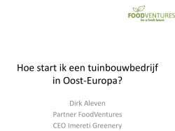 Hoe start ik een tuinbouwbedrijf in Oost