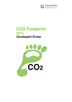 Footprint 2013 - Goudappel Coffeng