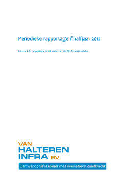 Periodieke CO2 rapportage H1 2012