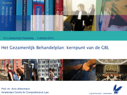 Het Gezamenlijk Behandelplan: kernpunt van de GBL