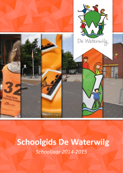 Waterwilg schoolgids 2014-2015