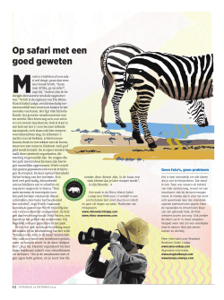 basis Magazine - Rhino Awareness and Protection