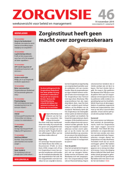 Zorginstituut heeft geen macht over zorgverzekeraars