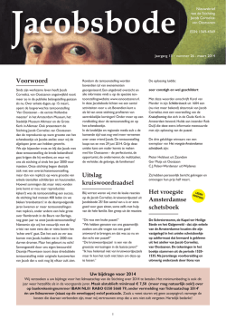 Jaargang 13 – nummer 26, maart 2014