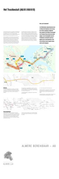 Het Trac&eacute;besluit (A6/A1/A9/A10)