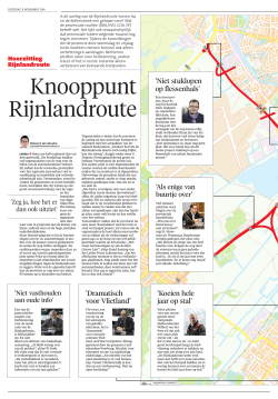 Knooppunt Rijnlandroute - Noordhollands Dagblad