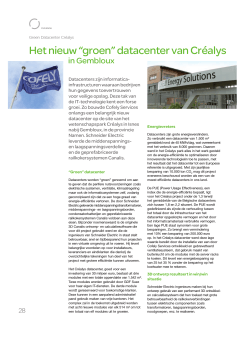 Het nieuw "groen" datacenter van Créalys in