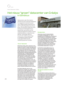 Het nieuw "groen" datacenter van Cr&eacute;alys in