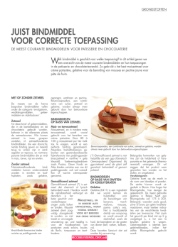 juist bindmiddel voor correcte toepassing