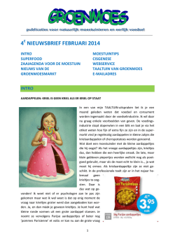 4 NIEUWSBRIEF FEBRUARI 2014