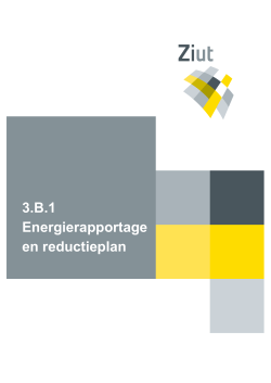 Energierapport en reductieplan
