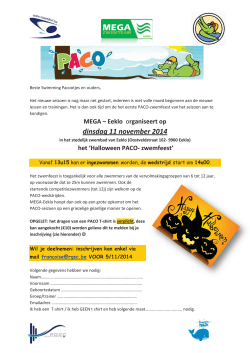 MEGA – Eeklo organiseert op dinsdag 11 november 2014