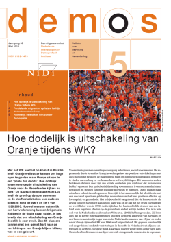 Demos, jaargang 30, nummer 5, mei 2014