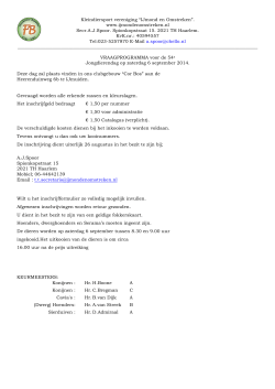Kleindiersport vereniging “IJmond en Omstreken”. www