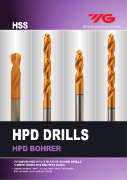 HPD DRILLS - Yg-1